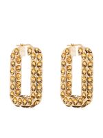 Amina Muaddi Charlotte crystal-embellished hoop earrings - Or - thumbnail