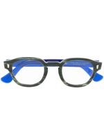 Cutler & Gross lunettes de vue bicolores à monture ronde - Vert