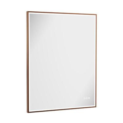 Crosswater MPRO spiegel met verlichting - 90x70cm - LED - verticaal/horizontaal - geborsteld brons MP7090BZ