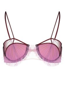 Nensi Dojaka soutien-gorge à effet de transparence - Violet