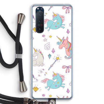 Fantasiewereld: Sony Xperia 5 II Transparant Hoesje met koord
