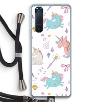 Fantasiewereld: Sony Xperia 5 II Transparant Hoesje met koord