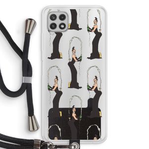 Pop Some Kim: Samsung Galaxy A22 4G Transparant Hoesje met koord