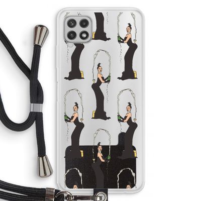 Pop Some Kim: Samsung Galaxy A22 4G Transparant Hoesje met koord