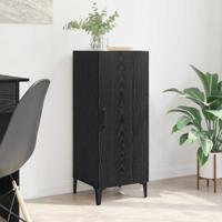 Dressoir Zwart eiken 34.5 x 34 x 90 cm Bewerkt hout