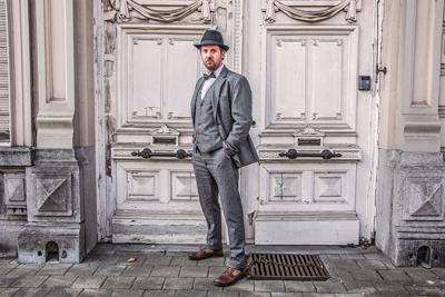 Maatpak Voor Heren | 3-delig Pak | Grijs Barleycorn | Finn Shelby | Peaky Blinders | Peaky Blinders