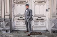 Maatpak Voor Heren | 3-delig Pak | Grijs Barleycorn | Finn Shelby | Peaky Blinders | Peaky Blinders