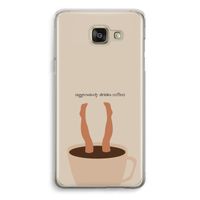 Aggressively drinks coffee: Samsung Galaxy A5 (2016) Transparant Hoesje