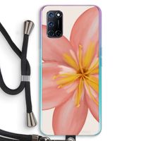 Pink Ellila Flower: Oppo A72 Transparant Hoesje met koord