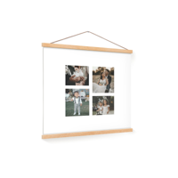 Gepersonaliseerde poster met houten posterhanger 50x50