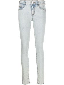 Philipp Plein jean skinny à taille haute - Bleu