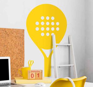 Stickers sport Eenkleurig padelracket