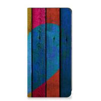 Samsung Galaxy A05s Book Wallet Case Wood Heart - Cadeau voor je Vriend