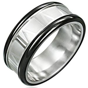 RVS heren ring Roman Napkin ring