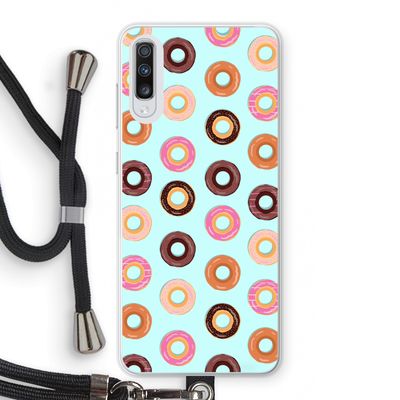 Donuts: Samsung Galaxy A70 Transparant Hoesje met koord