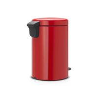 Brabantia newIcon pedaalemmer 12 liter met kunststof binnenemmer - Passion Red - thumbnail