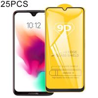 25 stuks voor Motorola Moto G7 plus 9D volledige lijm volledig scherm gehard glas film