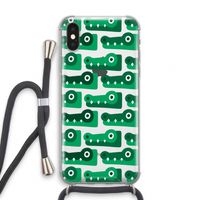 Crocs: iPhone XS Transparant Hoesje met koord
