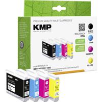 KMP Inktcartridge vervangt Brother LC-1000BK, LC-1000C, LC-1000M, LC-1000Y Compatibel Combipack Zwart, cyaan, magenta, geel B75V 1035,4005 - thumbnail