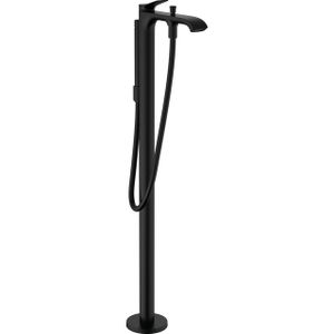 Hansgrohe Vivenis vrijstaande badmengkraan opbouw met handdoucheset zwart mat 75445670