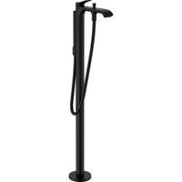 Hansgrohe Vivenis vrijstaande badmengkraan opbouw met handdoucheset zwart mat 75445670