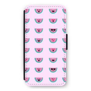 Smiley watermeloenprint: iPhone 12 Pro Max Flip Hoesje