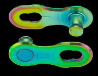 KMC verbindingsschakel connector 12nr aurora green 2pcs/card