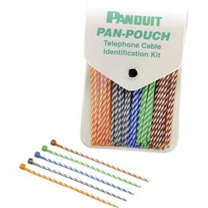 Panduit PP5X50F PP5X50F Kabelbinder 102 mm 2.50 mm Blauw, Oranje, Groen, Bruin, Grijs Met kleurkenmerk 250 stuk(s)