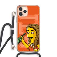 Jamie Lee Simpson: iPhone 11 Pro Transparant Hoesje met koord