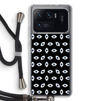 Eyes pattern: Xiaomi Mi 11 Ultra Transparant Hoesje met koord