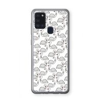 Zwanen: Samsung Galaxy A21s Transparant Hoesje