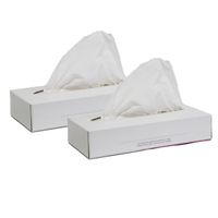 2x doosjes met 100x stuks 2-laags papieren tissues