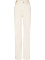 Rabanne pantalon droit à ornements - Blanc