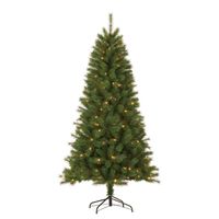 Giftsome Kunstkerstboom met Verlichting - Kerstboom 185 CM - Kunstboom met LED