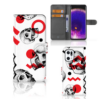 Telefoonhoesje met Naam OPPO Find X5 Pro Skull Red