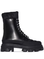 GANNI bottines à semelle épaisse crantée - Noir