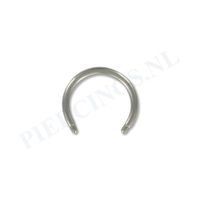Staafje circulair barbell titanium 1.2 mm 10 mm