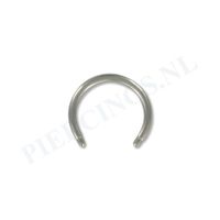 Staafje circulair barbell titanium 1.2 mm 6 mm - thumbnail