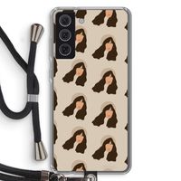 Bonjour mon amour: Samsung Galaxy S21 FE Transparant Hoesje met koord