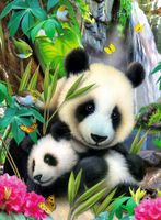 Ravensburger puzzel XXL lieve panda - 300 stukjes - thumbnail