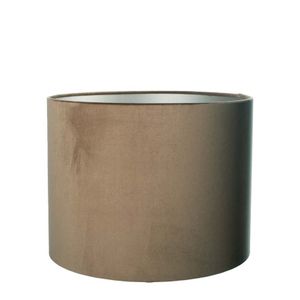Lampenkap Cilinder Short Velvet  Brown Ø 30cm