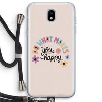 Happy days: Samsung Galaxy J5 (2017) Transparant Hoesje met koord