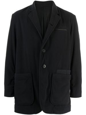 Undercover blazer croisé à logo appliqué - Noir