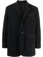 Undercover blazer croisé à logo appliqué - Noir