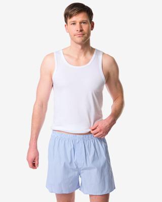 HEMA Losse herenboxer strepen lichtblauw (lichtblauw)