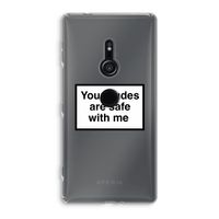 Safe with me: Sony Xperia XZ2 Transparant Hoesje