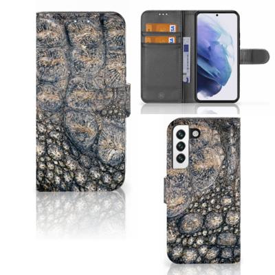 Samsung Galaxy S22 | Telefoonhoesje | Met pasjeshouder | Krokodillenprint