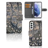 Samsung Galaxy S22 | Telefoonhoesje | Met pasjeshouder | Krokodillenprint
