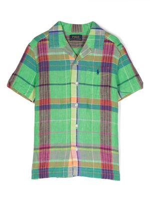 POLO RALPH LAUREN KIDS chemise à carreaux - Vert