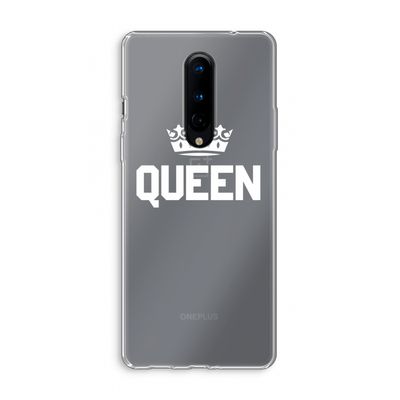 Queen zwart: OnePlus 8 Transparant Hoesje